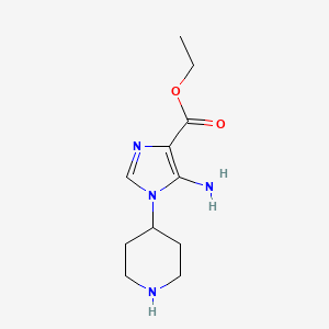 ethyl 5-amino-1-(piperidin-4-yl)-1H-imidazole-4-carboxylate