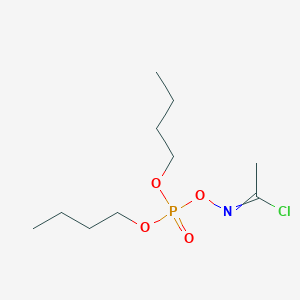 molecular formula C10H21ClNO4P B14334911 Dibutyl (1-chloroethylideneamino) phosphate CAS No. 111751-68-9