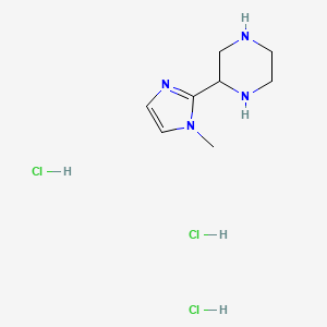 2-(1-methyl-1H-imidazol-2-yl)piperazine trihydrochloride