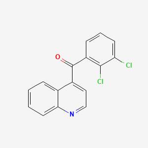 molecular formula C16H9Cl2NO B1433496 (2,3-Dichlorophenyl)(quinolin-4-yl)methanone CAS No. 1706429-88-0