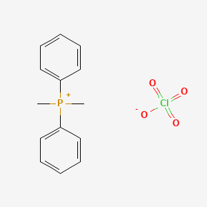 molecular formula C14H16ClO4P B14334964 Dimethyl(diphenyl)phosphanium perchlorate CAS No. 105875-81-8