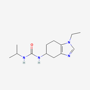 molecular formula C13H22N4O B14335017 N-(1-Ethyl-4,5,6,7-tetrahydro-1H-benzimidazol-5-yl)-N'-(1-methylethyl)urea CAS No. 99700-04-6