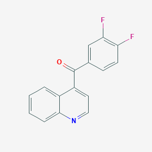 molecular formula C16H9F2NO B1433502 (3,4-Difluorophenyl)(quinolin-4-yl)methanone CAS No. 1706436-24-9