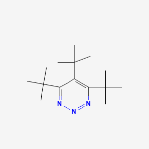 molecular formula C15H27N3 B14335023 4,5,6-Tri-tert-butyl-1,2,3-triazine CAS No. 103794-88-3