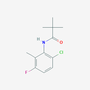 molecular formula C12H15ClFNO B1433504 N-(6-chloro-3-fluoro-2-methylphenyl)-2,2-dimethylpropanamide CAS No. 1803582-55-9