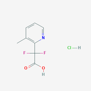 2,2-Difluoro-2-(3-methylpyridin-2-yl)acetic acid hydrochloride