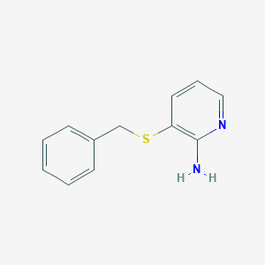 molecular formula C12H12N2S B14335313 3-(Benzylsulfanyl)pyridin-2-amine CAS No. 110402-40-9