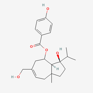 molecular formula C22H30O5 B14335346 Feruginidin CAS No. 109517-73-9