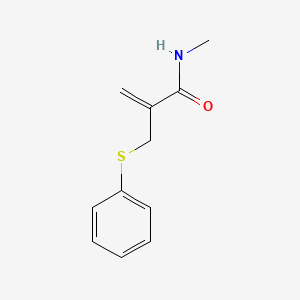 molecular formula C11H13NOS B14335358 N-Methyl-2-[(phenylsulfanyl)methyl]prop-2-enamide CAS No. 105970-67-0