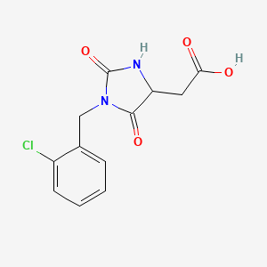 [1-(2-Chlorobenzyl)-2,5-dioxoimidazolidin-4-yl]acetic acid