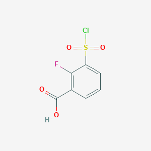 3-(Chlorosulfonyl)-2-fluorobenzoic acid