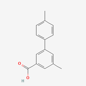 molecular formula C15H14O2 B1433540 4',5-Dimethyl-[1,1'-biphenyl]-3-carboxylic acid CAS No. 1708738-98-0