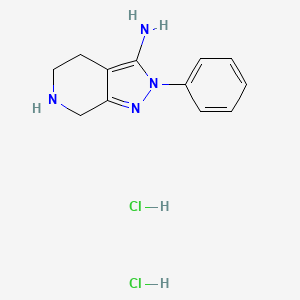 2-phenyl-4,5,6,7-tetrahydro-2H-pyrazolo[3,4-c]pyridin-3-amine dihydrochloride