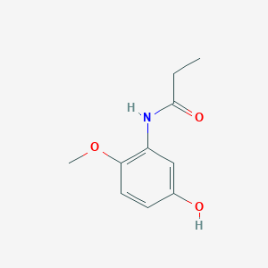 molecular formula C10H13NO3 B14335477 N-(5-Hydroxy-2-methoxyphenyl)propanamide CAS No. 105620-96-0