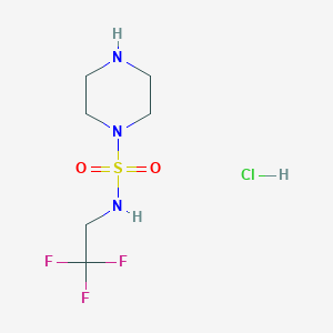 N-(2,2,2-trifluoroethyl)piperazine-1-sulfonamide hydrochloride