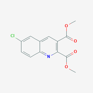 molecular formula C13H10ClNO4 B14335616 Dimethyl 6-chloroquinoline-2,3-dicarboxylate CAS No. 110139-44-1