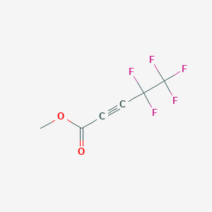 molecular formula C6H3F5O2 B14335627 Methyl 4,4,5,5,5-pentafluoropent-2-ynoate CAS No. 104721-32-6