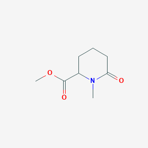 molecular formula C8H13NO3 B1433568 Methyl 1-methyl-6-oxopiperidine-2-carboxylate CAS No. 20845-27-6