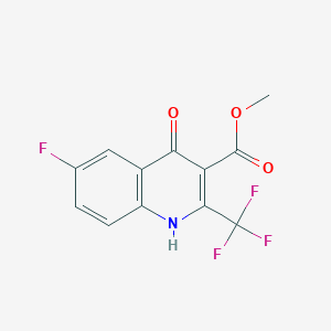 Methyl 6-fluoro-4-hydroxy-2-(trifluoromethyl)quinoline-3-carboxylate