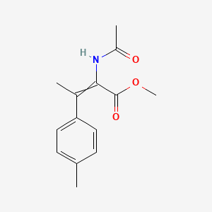 molecular formula C14H17NO3 B14335706 Methyl 2-acetamido-3-(4-methylphenyl)but-2-enoate CAS No. 105962-34-3
