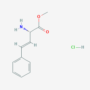 molecular formula C11H14ClNO2 B1433571 (S,E)-Methyl 2-amino-4-phenylbut-3-enoate hydrochloride CAS No. 1308311-57-0