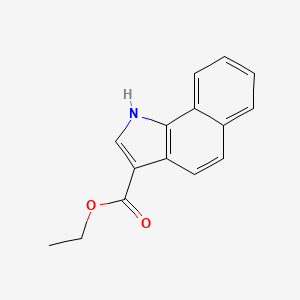 molecular formula C15H13NO2 B14335738 Ethyl 1H-benzo[G]indole-3-carboxylate CAS No. 104680-99-1