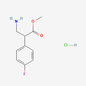 Methyl 3-amino-2-(4-fluorophenyl)propanoate hydrochloride