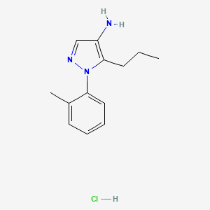 1-(2-methylphenyl)-5-propyl-1H-pyrazol-4-amine hydrochloride