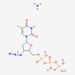 molecular formula C10H19N6O13P3 B14335795 Thymidine 5'-(tetrahydrogen triphosphate),tetra-ammonium CAS No. 106060-92-8