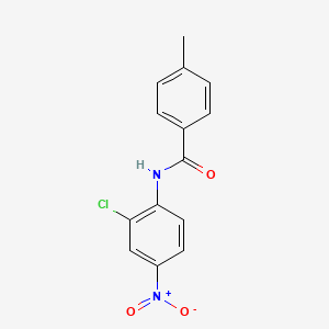 molecular formula C14H11ClN2O3 B14335804 N-(2-chloro-4-nitrophenyl)-4-methylbenzamide CAS No. 101078-46-0