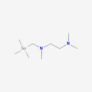 molecular formula C9H24N2Sn B14335847 N~1~,N~1~,N~2~-Trimethyl-N~2~-[(trimethylstannyl)methyl]ethane-1,2-diamine CAS No. 109862-83-1