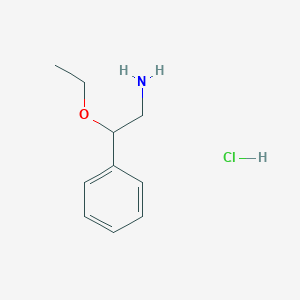 2-Ethoxy-2-phenylethan-1-amine hydrochloride
