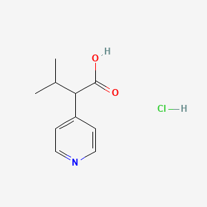 3-Methyl-2-(pyridin-4-yl)butanoic acid hydrochloride