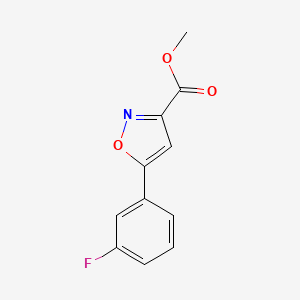 Methyl 5-(3-fluorophenyl)-1,2-oxazole-3-carboxylate