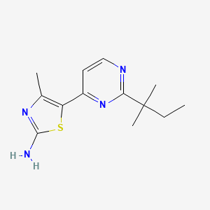 4-Methyl-5-(2-tert-pentylpyrimidin-4-yl)thiazol-2-amine