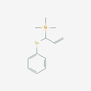 molecular formula C12H18SeSi B14335922 Trimethyl[1-(phenylselanyl)prop-2-en-1-yl]silane CAS No. 109057-45-6