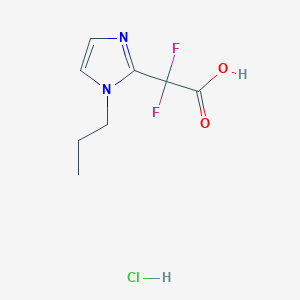 2,2-difluoro-2-(1-propyl-1H-imidazol-2-yl)acetic acid hydrochloride
