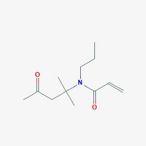 molecular formula C12H21NO2 B14335983 N-(2-Methyl-4-oxopentan-2-YL)-N-propylprop-2-enamide CAS No. 105710-49-4