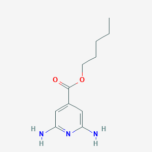 molecular formula C11H17N3O2 B14335986 Pentyl 2,6-diaminopyridine-4-carboxylate CAS No. 100139-90-0