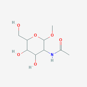 molecular formula C9H17NO6 B014336 Methyl-2-acetamido-2-deoxy-D-glucopyranoside CAS No. 6082-04-8