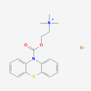 molecular formula C18H21BrN2O2S B14336014 Choline bromide, phenothiazine-10-carboxylate CAS No. 110061-60-4