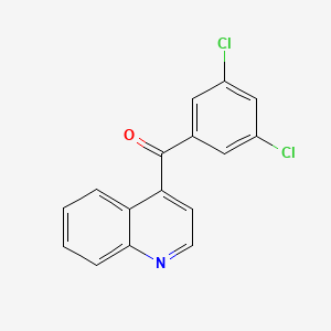 molecular formula C16H9Cl2NO B1433602 (3,5-Dichlorophenyl)(quinolin-4-yl)methanone CAS No. 1706436-27-2