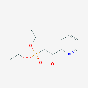 molecular formula C11H16NO4P B14336039 Phosphonic acid, [2-oxo-2-(2-pyridinyl)ethyl]-, diethyl ester CAS No. 103687-20-3