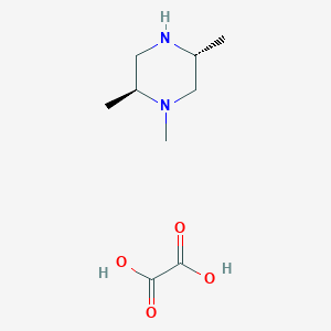 molecular formula C9H18N2O4 B1433604 (2S,5R)-1,2,5-Trimethylpiperazine oxalate CAS No. 1523541-99-2