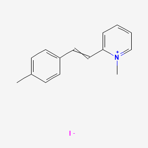 molecular formula C15H16IN B14336058 1-Methyl-2-(4-methylstyryl)pyridinium iodide CAS No. 97175-46-7