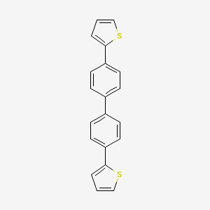 molecular formula C20H14S2 B14336065 Thiophene, 2,2'-[1,1'-biphenyl]-4,4'-diylbis- CAS No. 109359-51-5