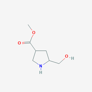 Methyl 5-(hydroxymethyl)pyrrolidine-3-carboxylate