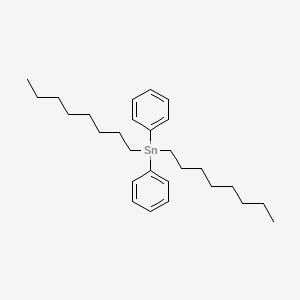 molecular formula C28H44Sn B14336115 Tin, dioctyldiphenyl- CAS No. 103270-64-0