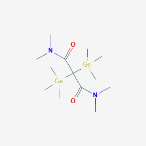 molecular formula C13H30Ge2N2O2 B14336141 N~1~,N~1~,N~3~,N~3~-Tetramethyl-2,2-bis(trimethylgermyl)propanediamide CAS No. 110698-77-6