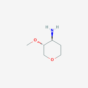(3R,4S)-3-methoxyoxan-4-amine